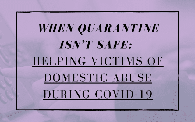 If You are the Victim of Domestic Violence, Get Out Now