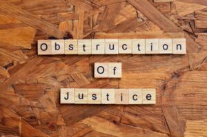 Photo of Obstruction of Justice Text