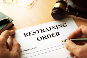 Photo of Restraining Order Document
